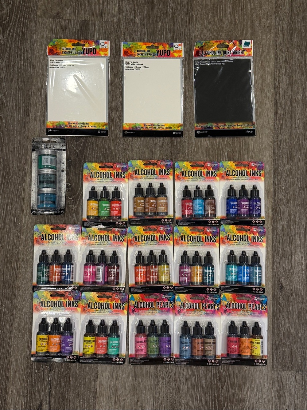 Alcohol Inks & Yupo Paper Art Supply Set - Multi Color